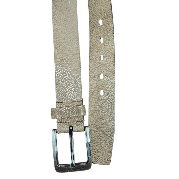 Stacy Adams Men’s Genuine Leather Belt Brown Textured Classic Dress Belt Size 38 - Picture 3 of 6